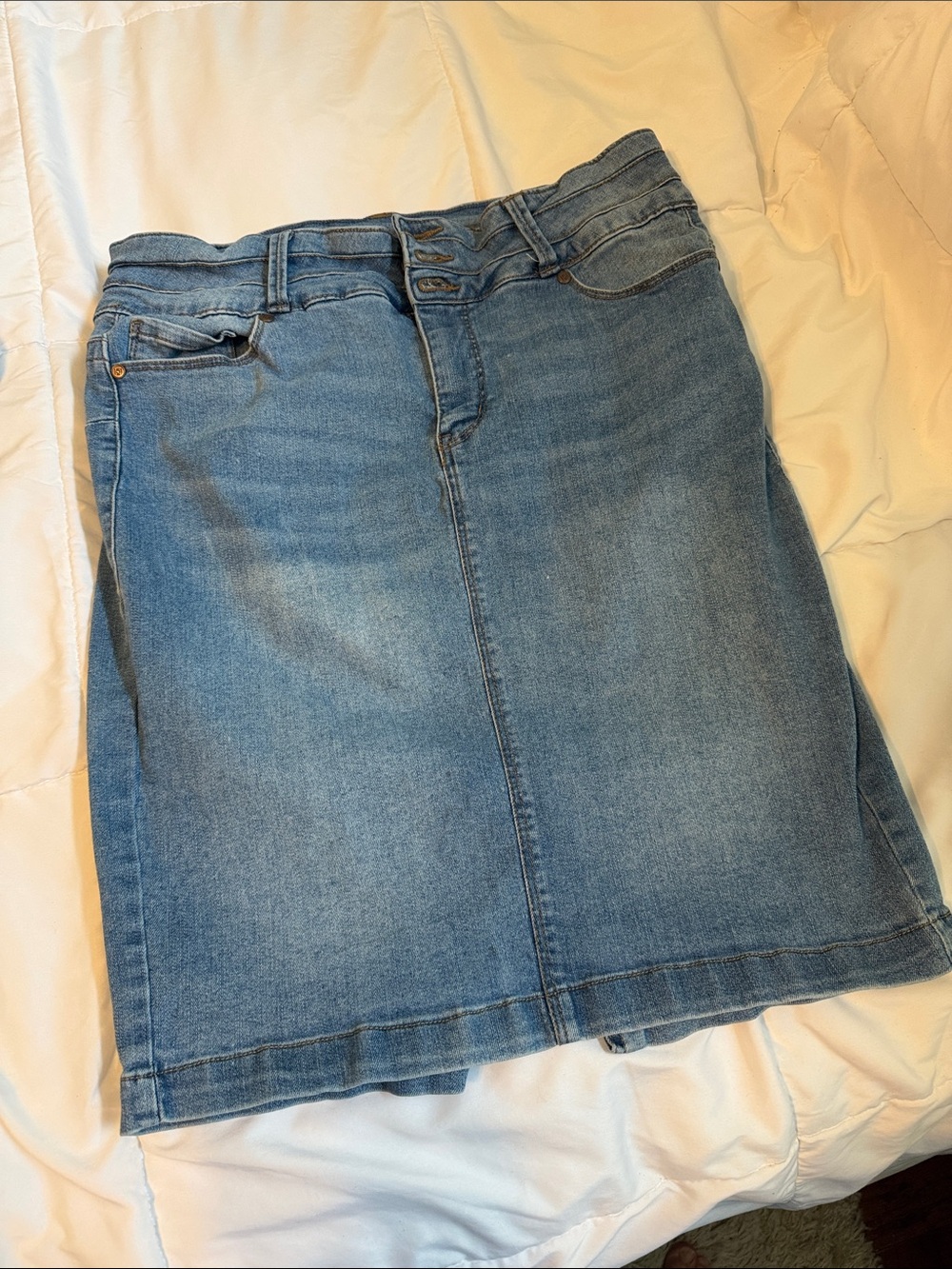 One5One Bombshell Pencil Denim Skirt